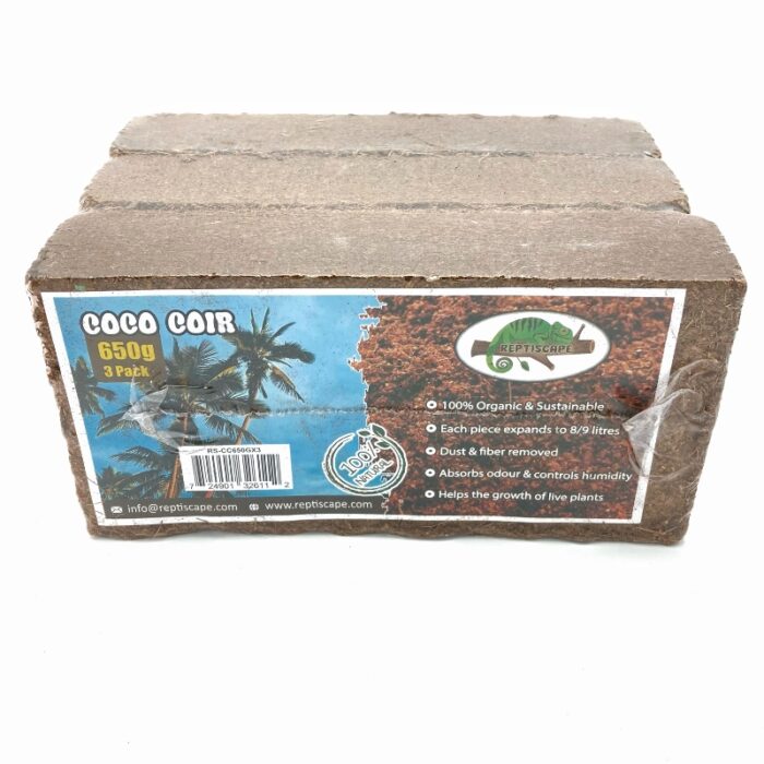 Reptiscape Coco Coir Coco Peat 650gm brick for terrariums