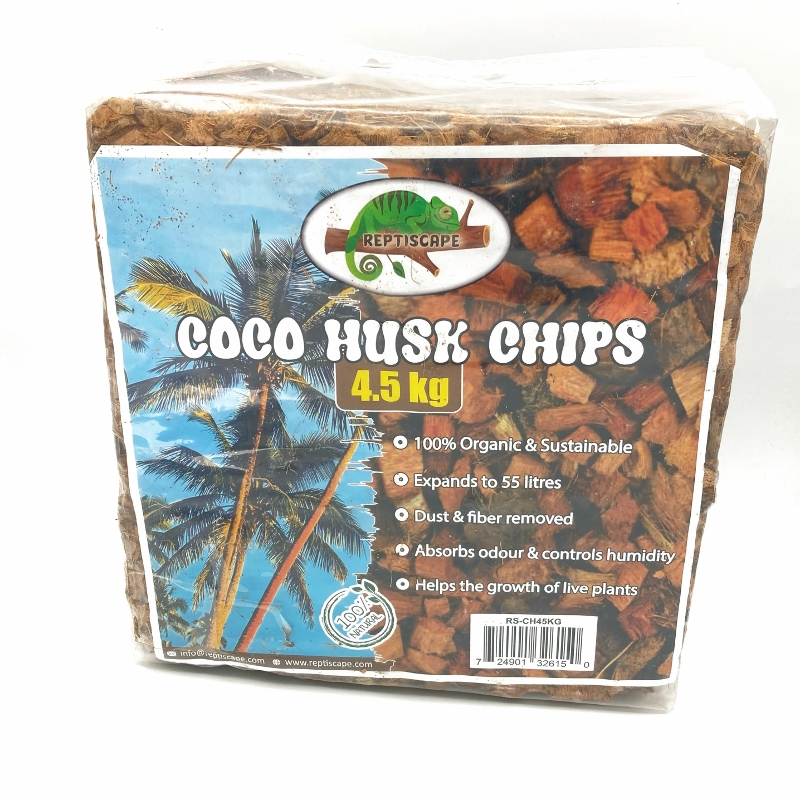 Reptiscape Coco Husk Chips 4.5 kg bale for reptiles